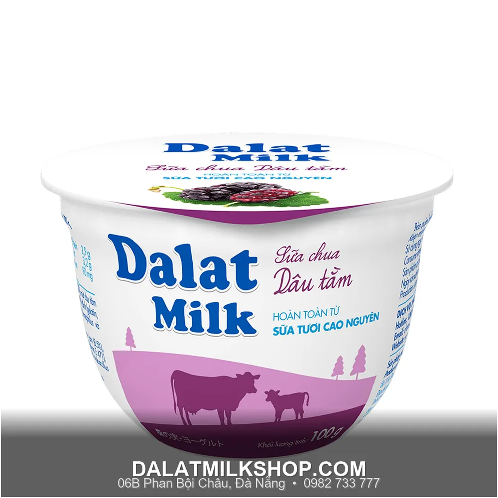 Sữa chua ăn Dalatmilk vị dừa tắm 100g