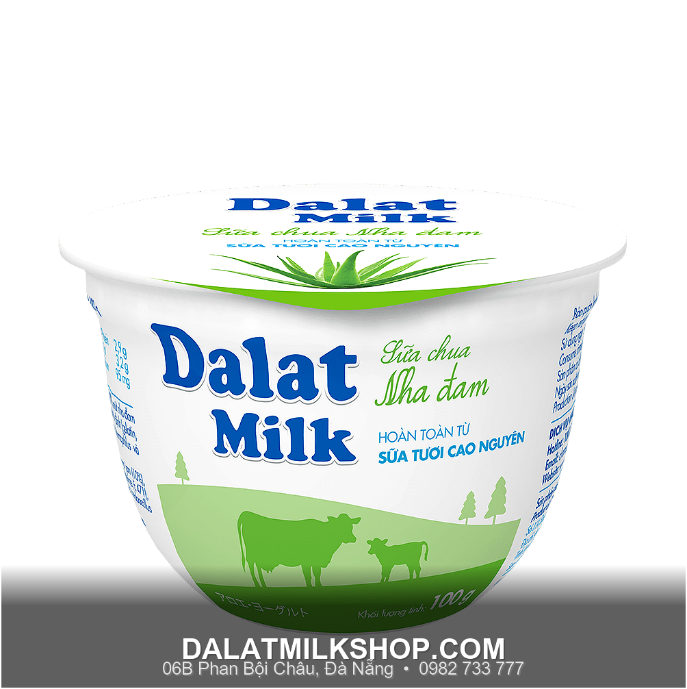 Sữa chua ăn Dalatmilk vị nha đam 100g