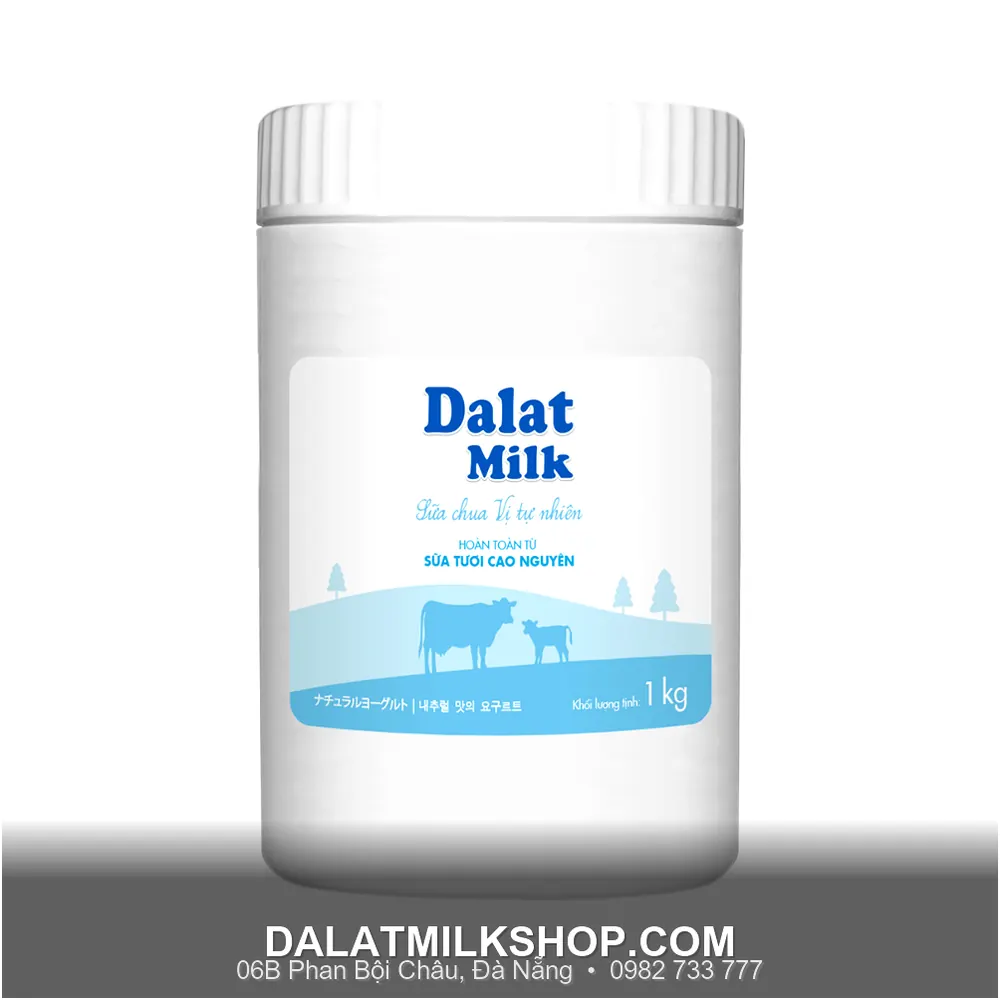 Sữa chua ăn Dalatmilk vị tự nhiên 1kg