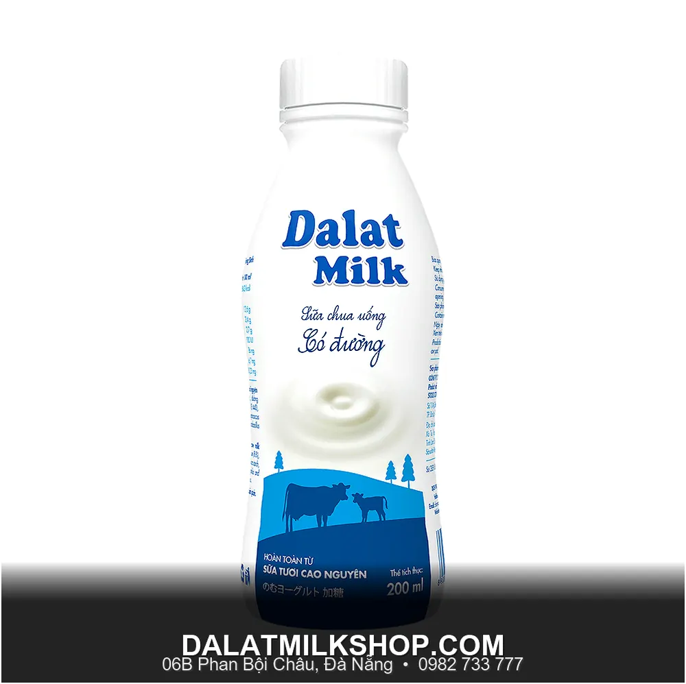 Sua Chua Uong Co Duong Dalatmilk 200Ml