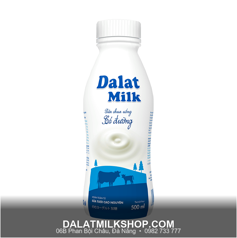 Sữa chua uống Dalatmilk có đường 500ml