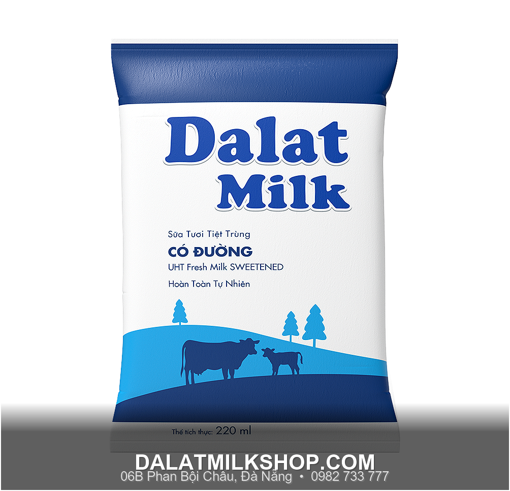 Sua Tuoi Tiet Trung Co Duong Dalatmilk 220Ml