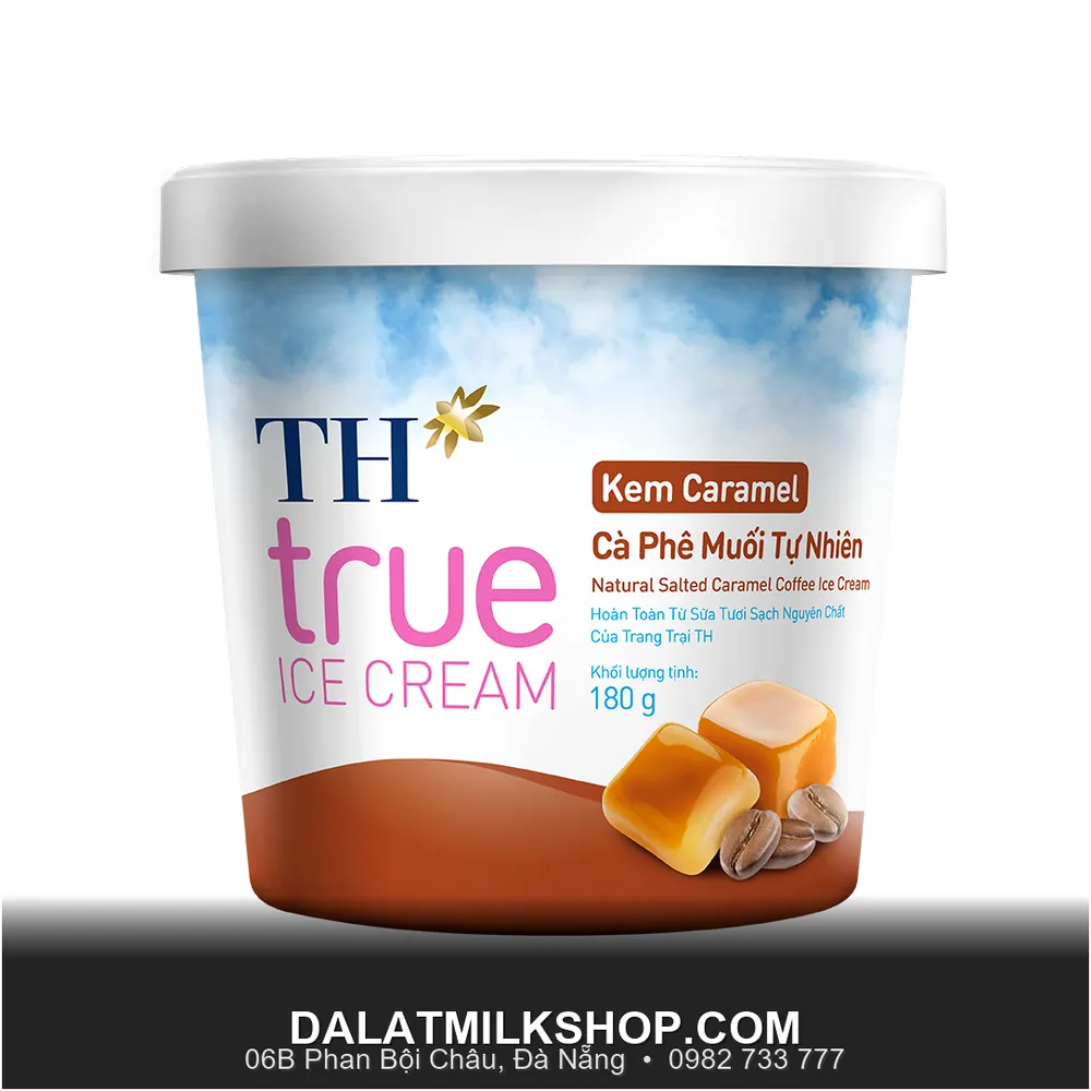 Kem hộp TH True Milk Caramel 180g