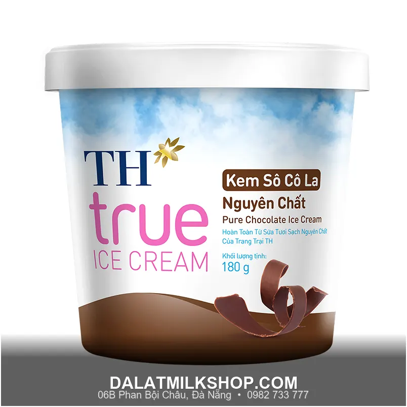 Kem hộp TH True Milk Socola 180g