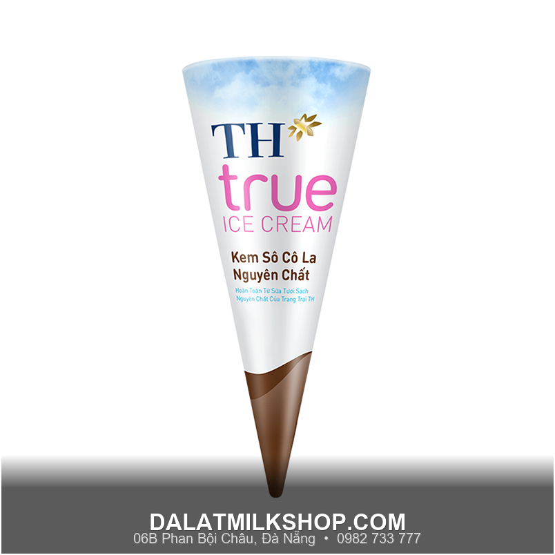 Kem ốc quế TH True Milk Socola