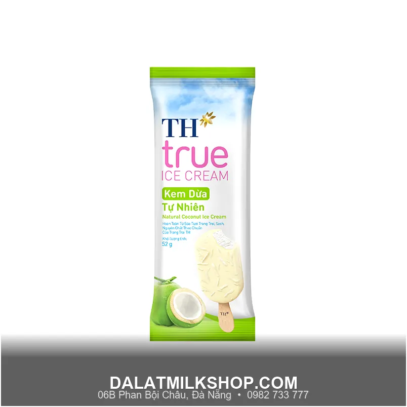 Kem que TH True Milk Dừa