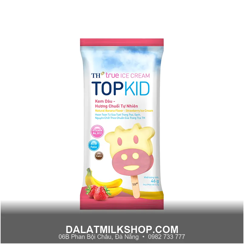 Kem TOPKID TH True Milk Dâu Chuối