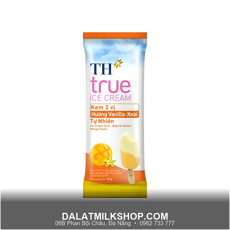 Kem que TH True Milk Vanilla Xoài