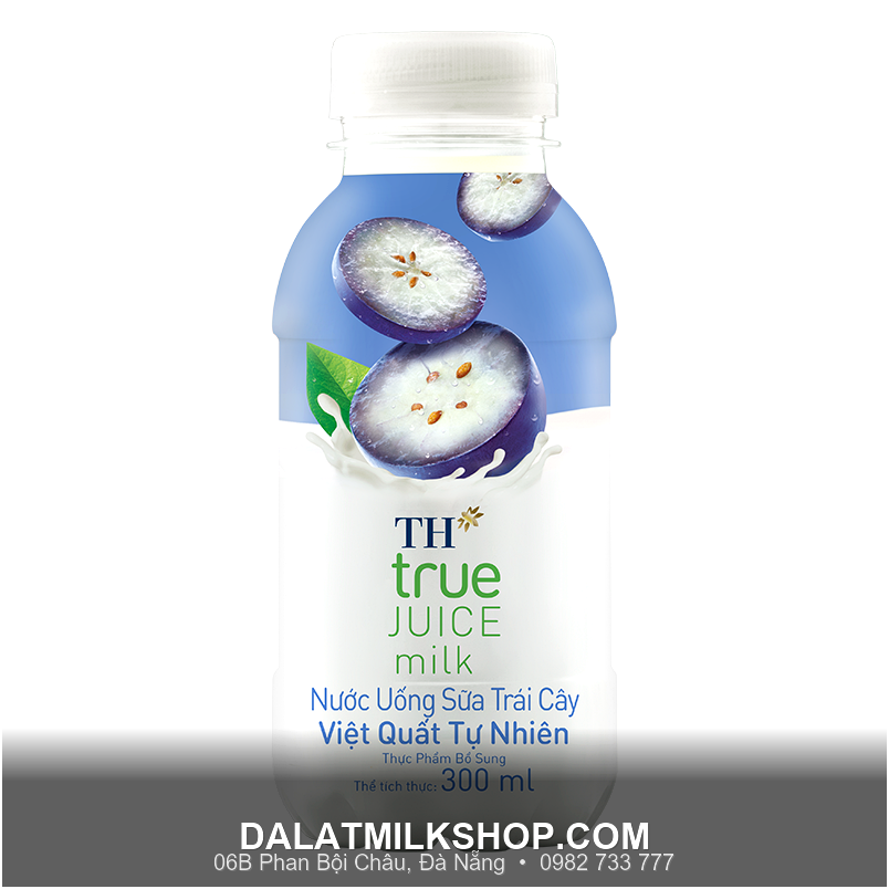 Nước sữa trái cây TH vị việt quất tự nhiên