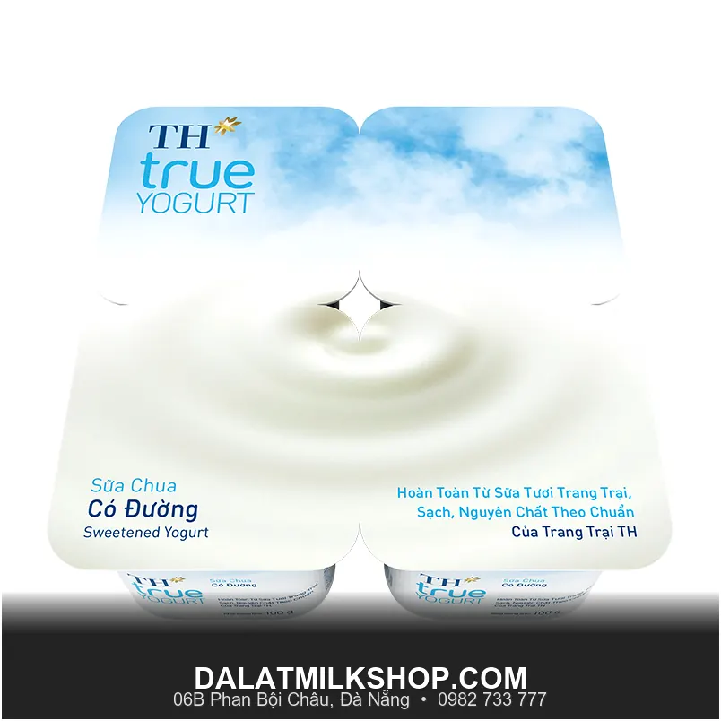 Sữa chua ăn TH True Milk có đường 100g