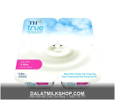 Sữa chua ăn TH True Milk ít béo 100g