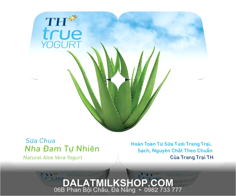 Sữa chua ăn TH True Milk nha đam tự nhiên 100g