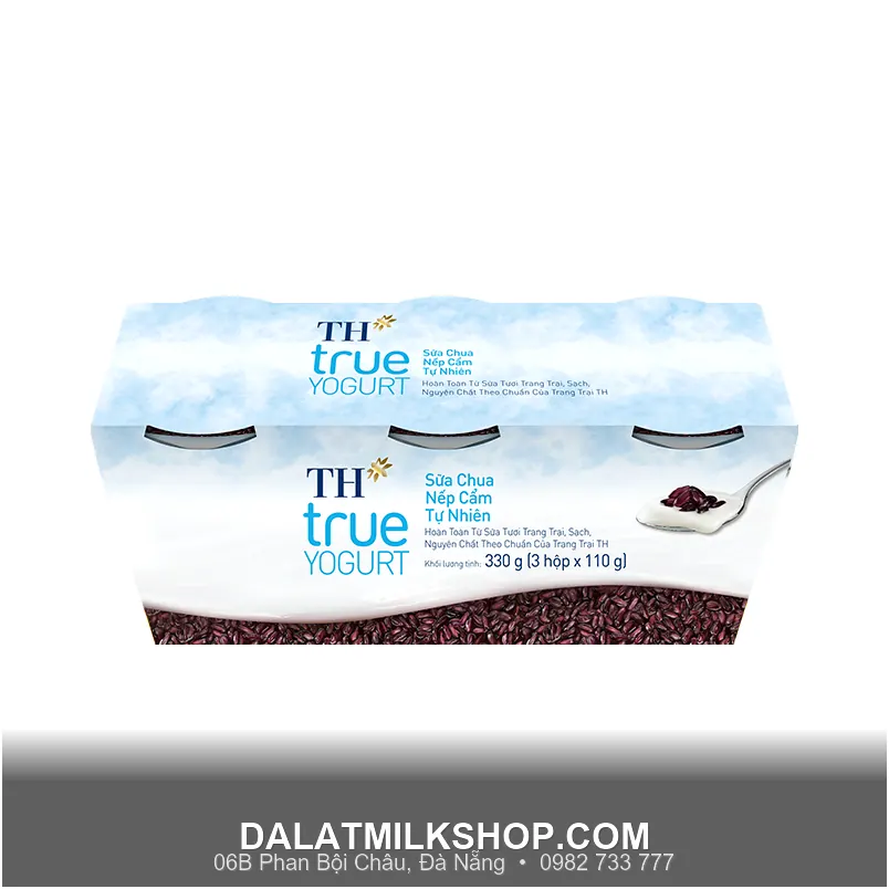 Sữa chua nếp cẩm TH tự nhiên 110g