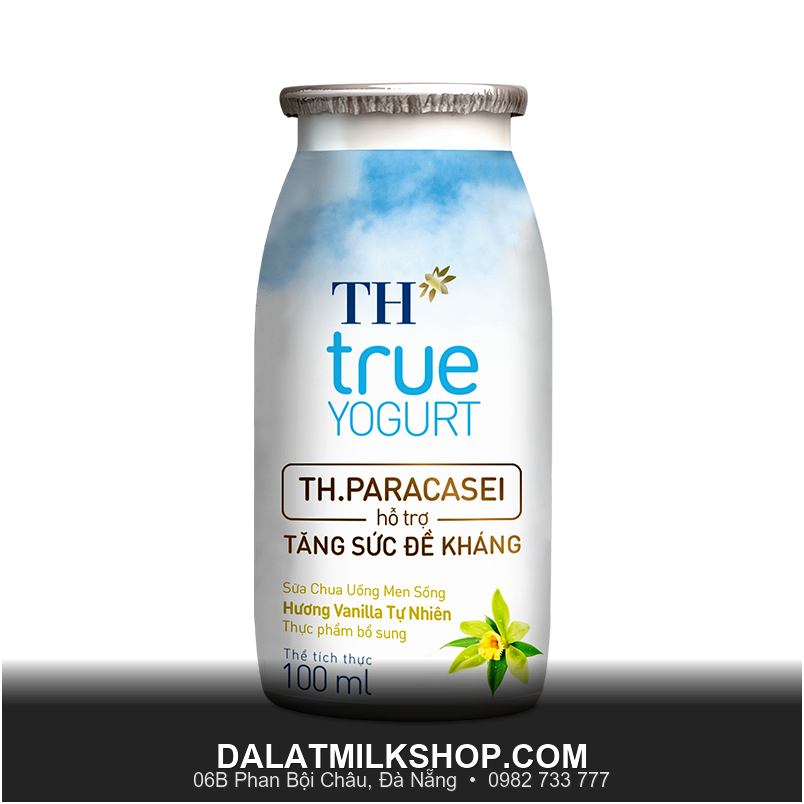 Sữa chua uống TH men sống vanilla 100ml
