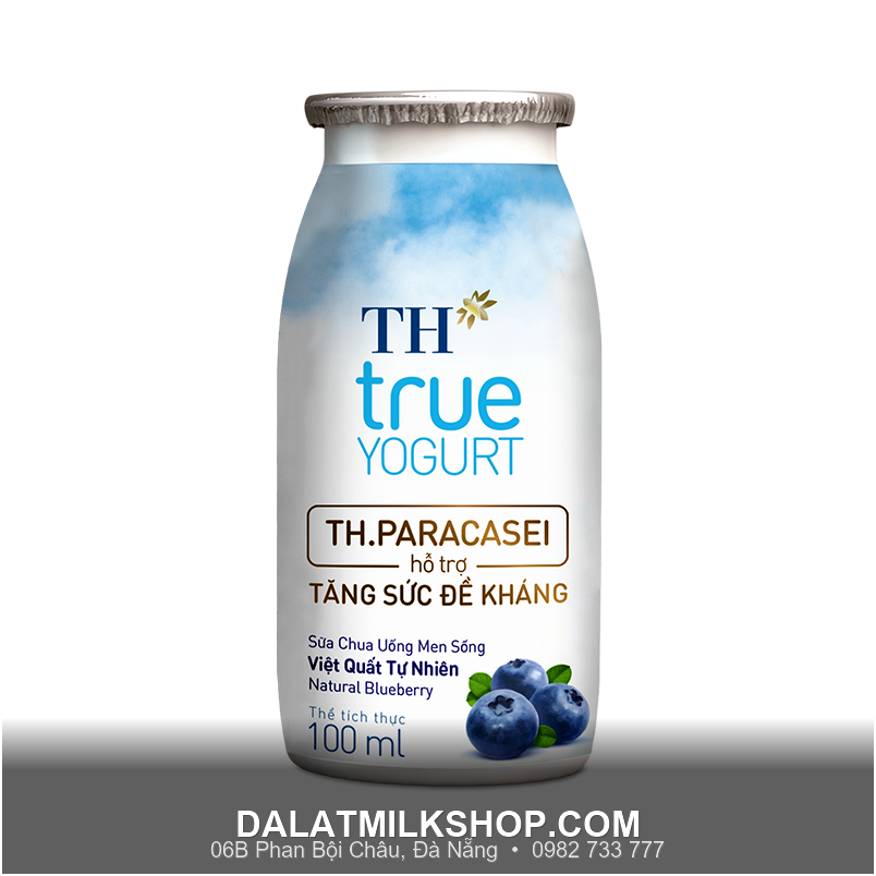 Sữa chua uống TH men sống việt quất 100ml