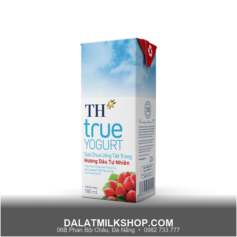 Sữa chua uống TH tiệt trùng hương dâu 180ml