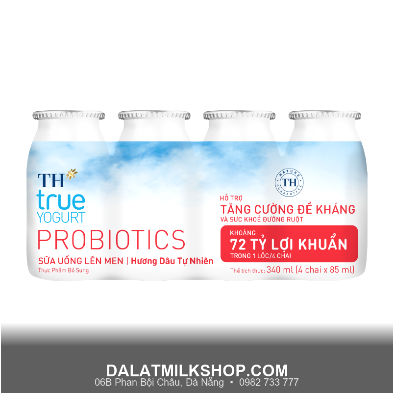 TH sữa uống lên men hương dâu 85ml