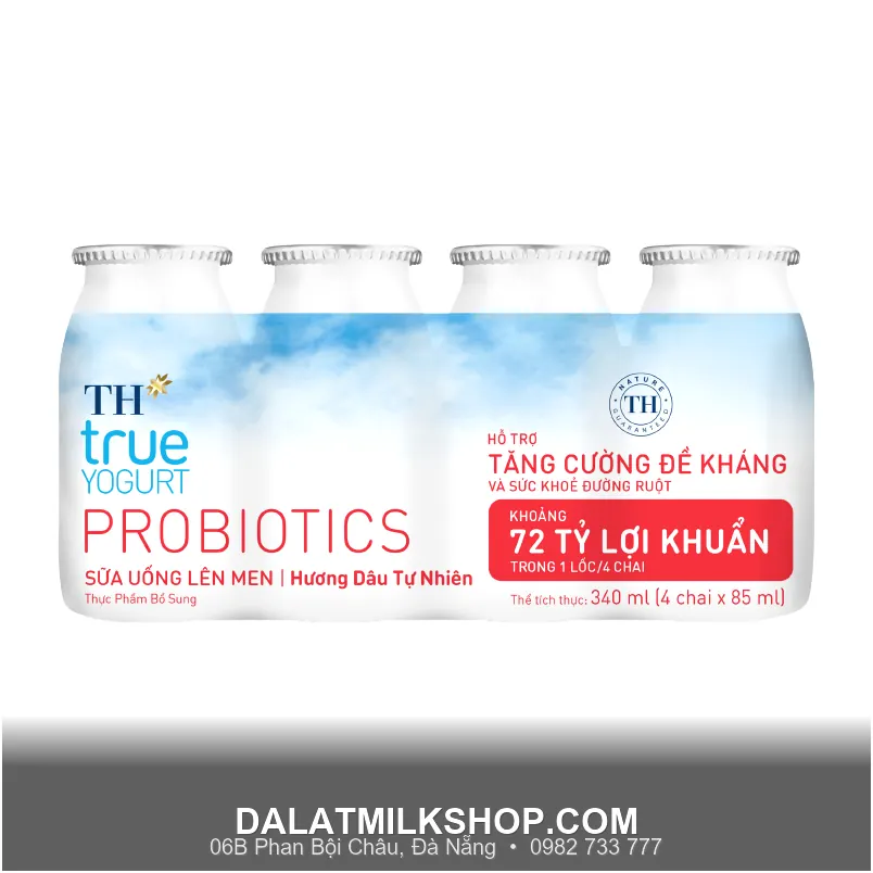 TH sữa uống lên men hương dâu 85ml