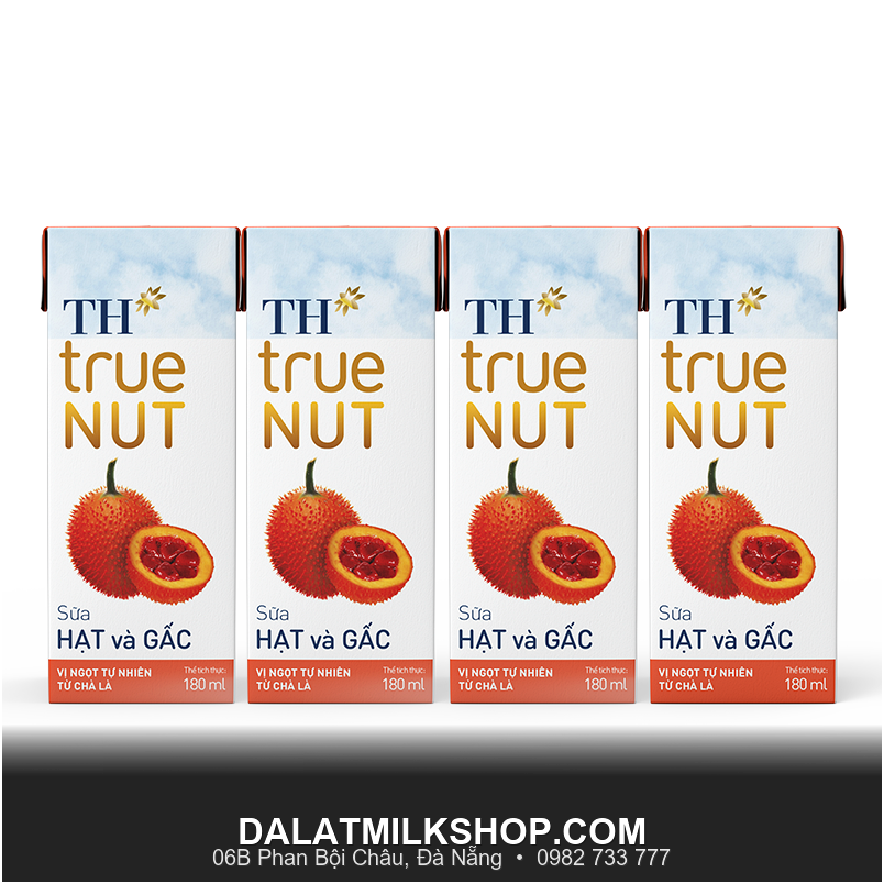 Sữa hạt gấc TH True Milk 180ml