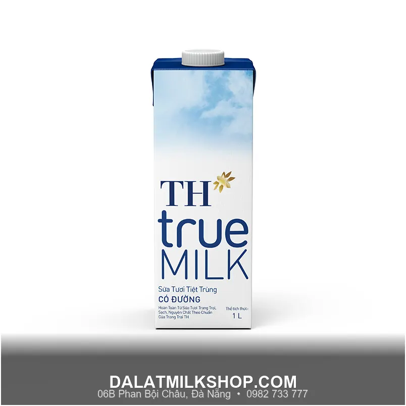 Sữa tiệt trùng TH True Milk có đường 1 lít