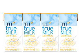 Sữa TH Light Meal bổ sung ngũ cốc 180ml