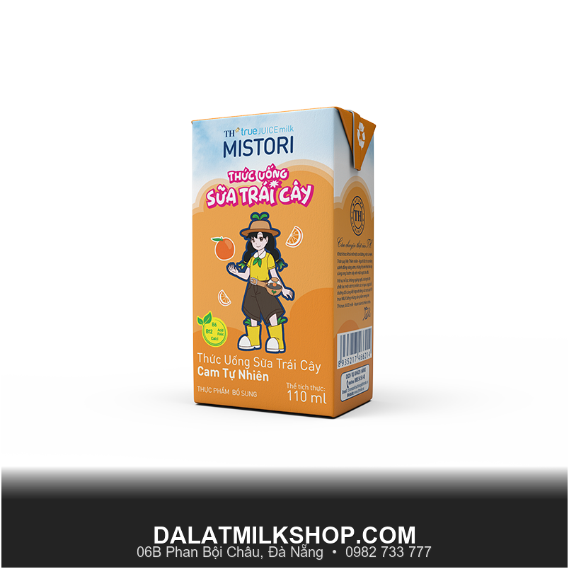Sữa trái cây TH True Juice Milk vị cam tự nhiên 110ml