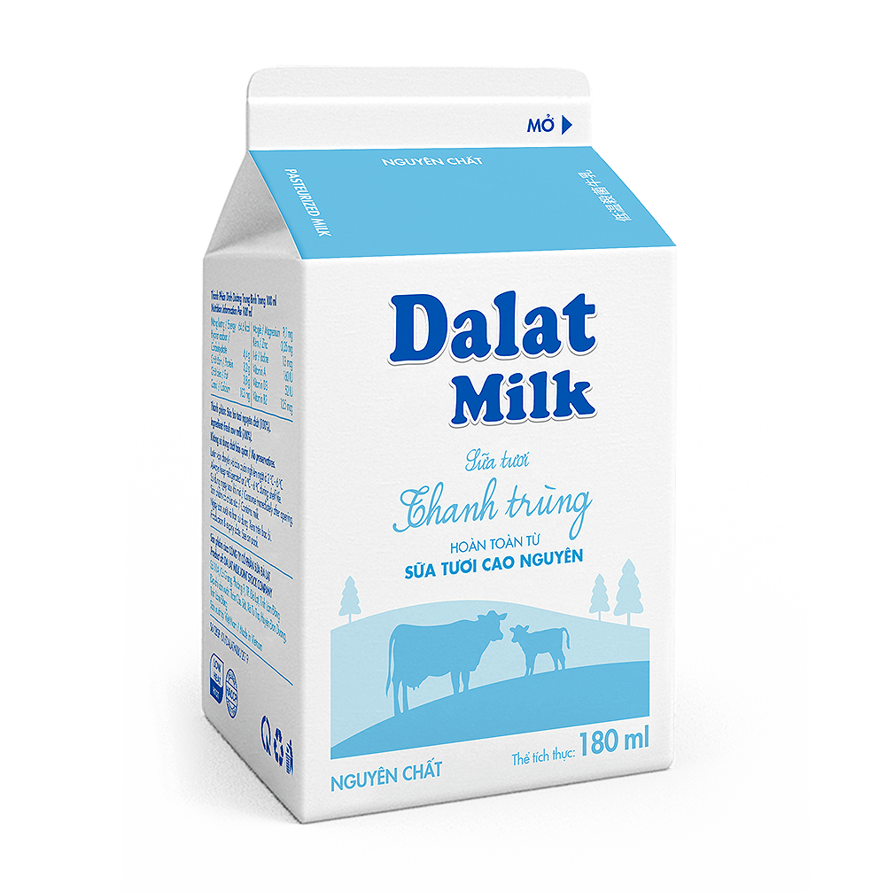 Sữa tươi thanh trùng không đường Dalatmilk
